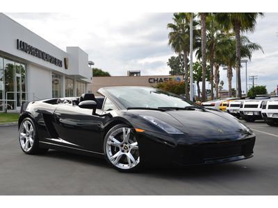 2008 lamborghini gallardo spyder. black over black. e-gear. 10k miles. clean!