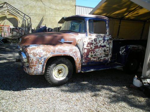 1956 ford f100   big window   pickup truck california hot rod rat rod pro street