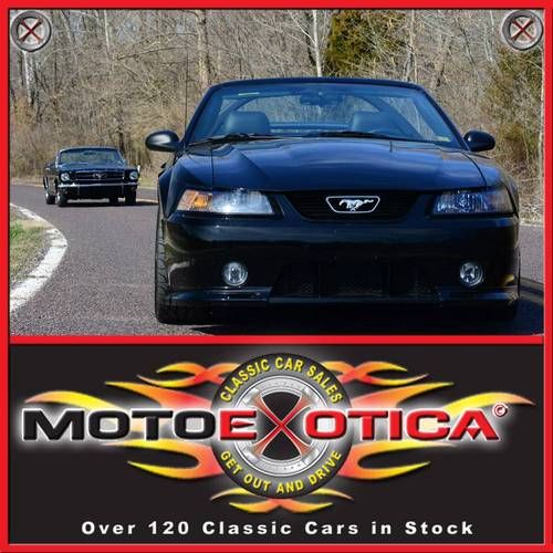 2001 ford mustang roush stage 3-triple black convertible-14,848 original miles!!