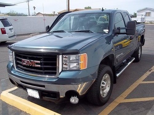 2007 gmc 2500 hd slt quad cab short box 4x4 repairable damaged  clear title