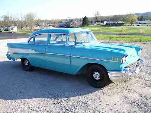 1957 chevrolet belair four door sedan, image 8
