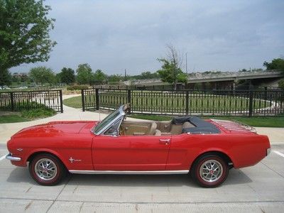 1965 ford mustang convertible 289 a-code    "nice"