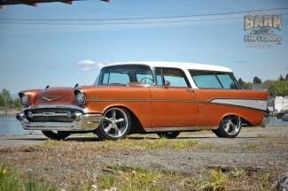 1957 chevy nomad bel air 283 turbo 350 new exhaust new wheels and tires nice!