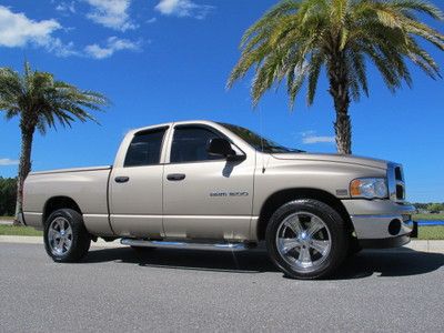 2004 dodge ram 1500 quad cab slt 5.7l hemi 20" shrome wheels infinity sound !!