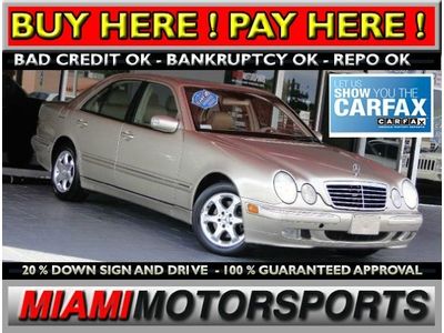 We finance '02 mercedes benz low miles "low reserve" abs alloy wheels sunroof