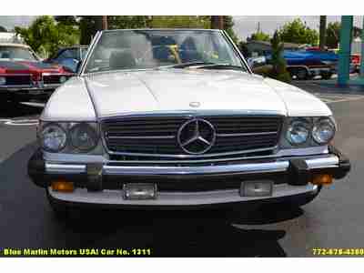 Classic Clean 1986 Mercedes Convertible 560SL 5.6L V8 Automatic AM/FM/CD A/C, image 2