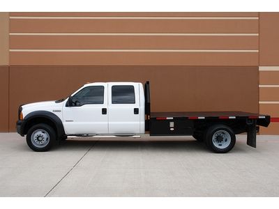 2006 ford f-550 4x4 crew flatbed diesel dually f-450 xl *100k miles* f550 ~lqqk~