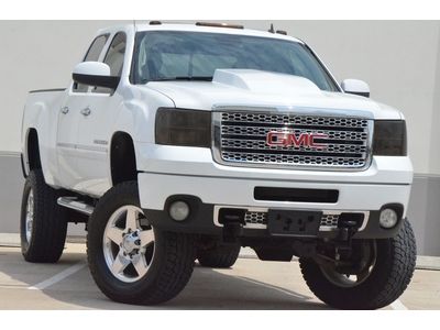 2011 gmc sierra 2500hd denali diesel 4x4 lifted customized nav roof $599 ship