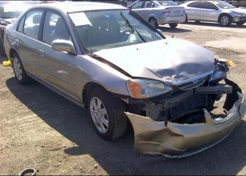 2003 honda civic ex repairable\rebuildable salvage title 59k miles no reserve!