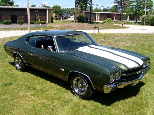 1970 chevrolet chevelle ss super sport 454 turbo 400 12 bolt f41 fathom green