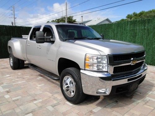 08 chevy 4x4 4wd dually diesel crew cab ltz loaded heated seats duramax allison