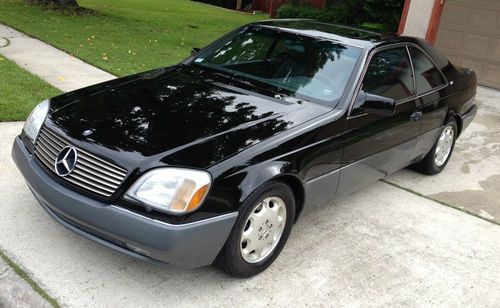 1995 mercedes-benz  s600 coupe 2-door 6.0l v12, no reserve ! 90k mi, mint !