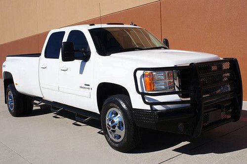 09 gmc sierra k3500 dually 4x4 slt diesel 6.6l crew cab navi camera