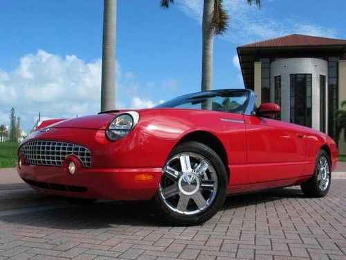 2005 ford thunderbird 50th anniversary edition 1 owner florida car 13k miles