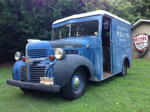 1947 dodge delivery truck, meat truck, all oringinal, patina