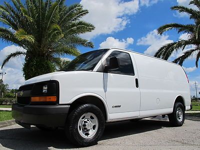 2006 chevrolet express 2500 cargo van work van box van commercial low reserve no