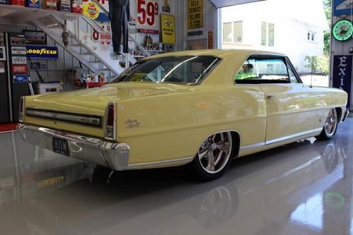 1967 nova ss frame off pro touring  air ride 4 wheel disc brakes nice clean car