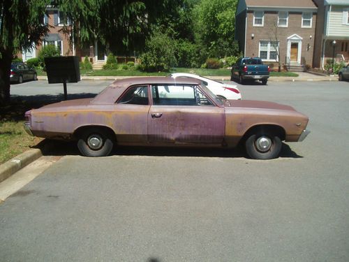 1967 chevrolet chevelle 300 - 2 dr sedan 8 cyl 283 engine