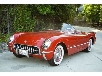 1954 corvette, restored