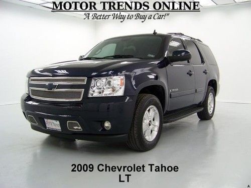 Lt dvd two tone leather halo lights tow pkg 8 pass 2009 chevy tahoe 80k