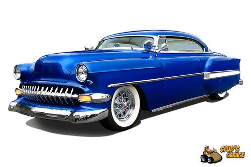 1953 chevy belair custom - "moonglow  award winning tribute" offy weber barris