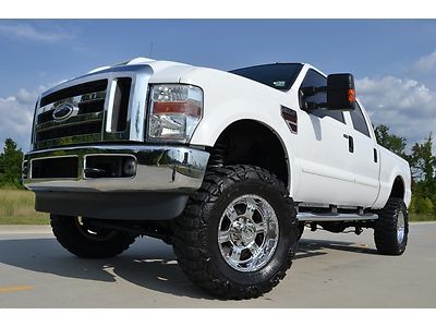 2008 ford f-250 crew cab lariat fx4 diesel lift wheels tires