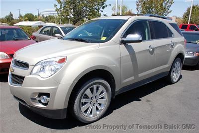 Chevrolet equinox ltz low miles 4dr automatic leather 3.0l v6 sidi dohc gold