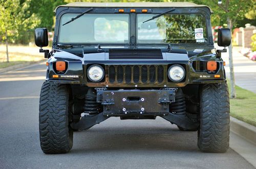 2000 black hummer h1 4 door open top 6.5l turbo diesel