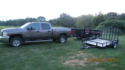 2008 chevy 2500 hd, 2012 pj dump trailer, 2013 utility trailer