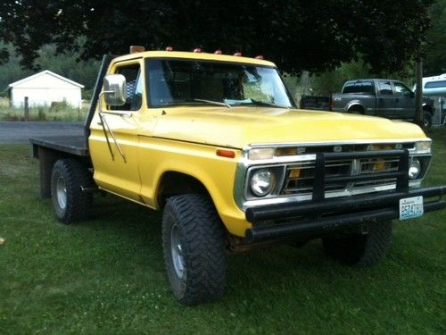 1976 ford f100 4x4 flatbed pickup