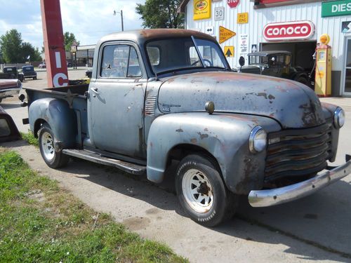 1951 chevy pickup truck 3100 model short box rat rod