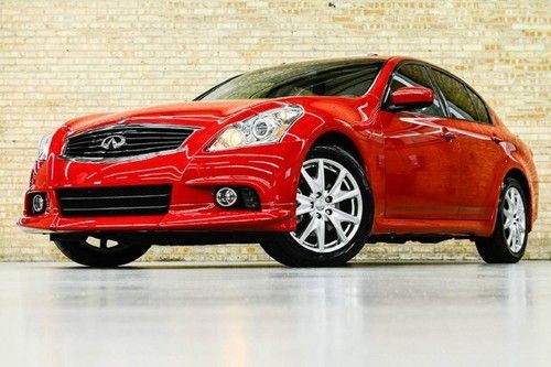 2012 infiniti g37x s! sport! premium! navigation! rear camera! bose! 9k mi!