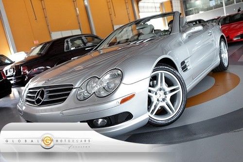 05 mercedes sl500 sport roadster bose nav pdc ac-seats convertible