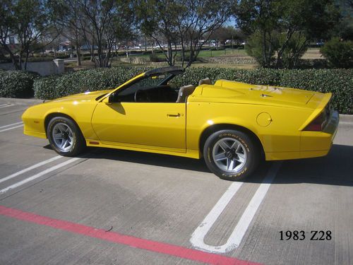 1983 camaro z28 convertible