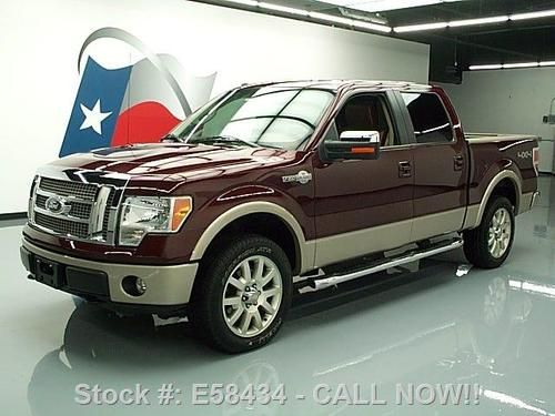 2010 ford f-150 4x4 king ranch crew sunroof nav 26k mi texas direct auto