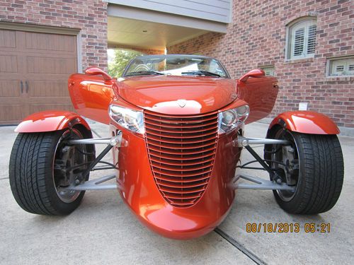 2001 chrysler prowler convertible body colored rear bumper focal speakers orange