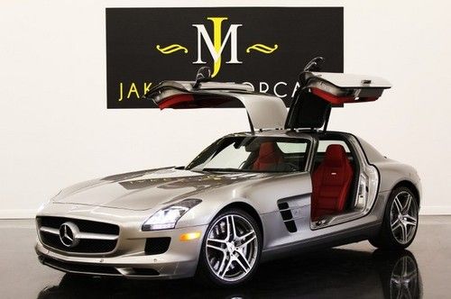 2011 sls amg, alubeam silver/red, 6k miles, $214k msrp!!