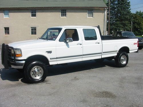 97 ford f350 xlt rare crew 5 speed 7.3 powerstroke diesel..texas mint