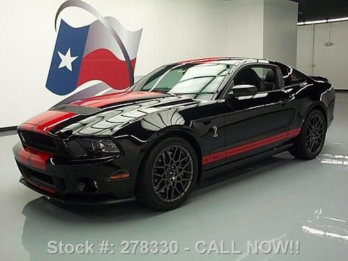 2013 ford mustang shelby gt500 svt 20 ann recaro 733 mi texas direct auto