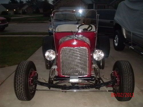 Candyapple red , white interior , lots of chrome , 350  bored 40 over, 350 turbo