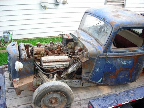 1958 Desoto drive train/1935 Ford pickup, 3 speed Torque Flight Trans, 9