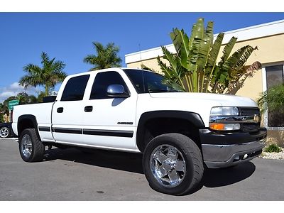 2002 02 chevy silverado 8.1 crew cab v8 florida truck low miles chrome power ls