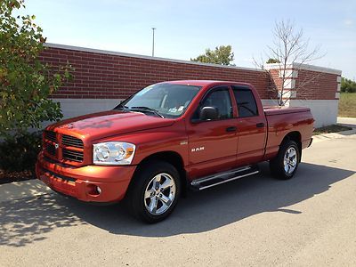 22k miles sport orange hemi v8 20" chrome wheels tan 5.7l 4x4 4wd off road