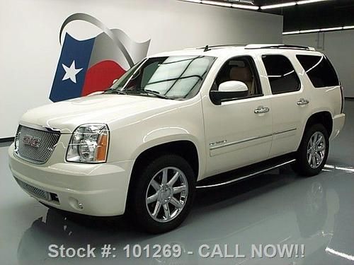 2012 gmc yukon denali sunroof nav dvd 20" wheels 10k mi texas direct auto