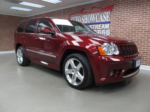 08 grand cherokee srt8 navigation moonroof red rock!