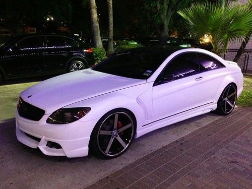 2008 mercedes-benz cl550 wald aero kit! matte white! $30k in upgrades!