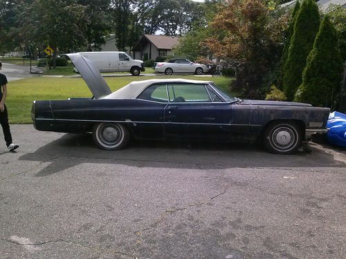 1967 cadillac deville base convertible 2-door 7.0l