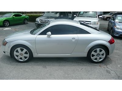 2000 audi t.t. silver black leather very low miles florida car very clean