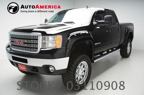 19k low miles 2011 gmc sierra 2500hd duramax lifted loaded leather certified