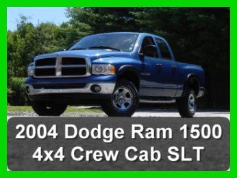 2004 dodge ram 1500 4x4 4wd crew cab 4-door shortbed slt  4.7l v8 no reserve